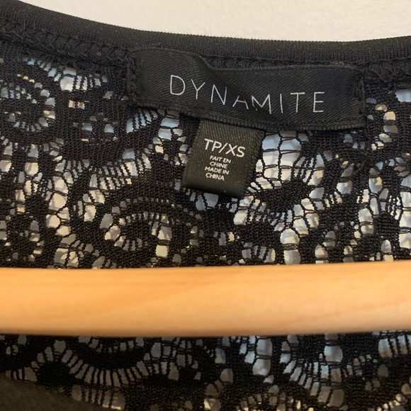 Dynamite Peplum Lace Shirt - Picture 3 of 5